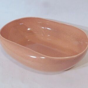 Vintage Russel Wright 9" Oval Vegetable Bowl - Mid Modern Coral Dinnerware